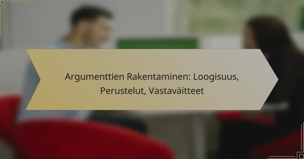 Argumenttien Rakentaminen: Loogisuus, Perustelut, Vastaväitteet