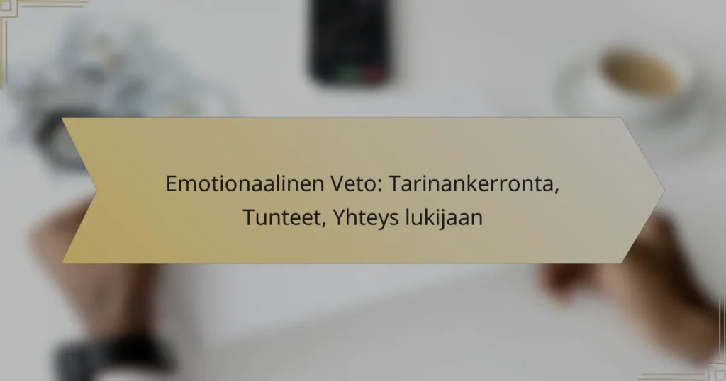 Emotionaalinen Veto: Tarinankerronta, Tunteet, Yhteys lukijaan