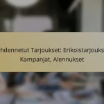Kohdennetut Tarjoukset: Erikoistarjoukset, Kampanjat, Alennukset