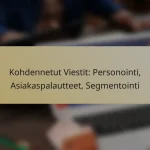 Kohdennetut Viestit: Personointi, Asiakaspalautteet, Segmentointi
