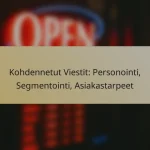 Kohdennetut Viestit: Personointi, Segmentointi, Asiakastarpeet