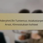 Kohderyhmän Tuntemus: Asiakastarpeet, Arvot, Kiinnostuksen kohteet