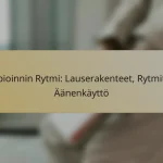 Kopioinnin Rytmi: Lauserakenteet, Rytmitys, Äänenkäyttö