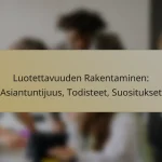 Luotettavuuden Rakentaminen: Asiantuntijuus, Todisteet, Suositukset