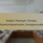 Sisällön Yhteistyö: Tiimityö, Asiantuntijaverkostot, Kumppanuudet