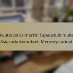 Vakuuttavat Esimerkit: Tapaustutkimukset, Asiakaskokemukset, Menestystarinat